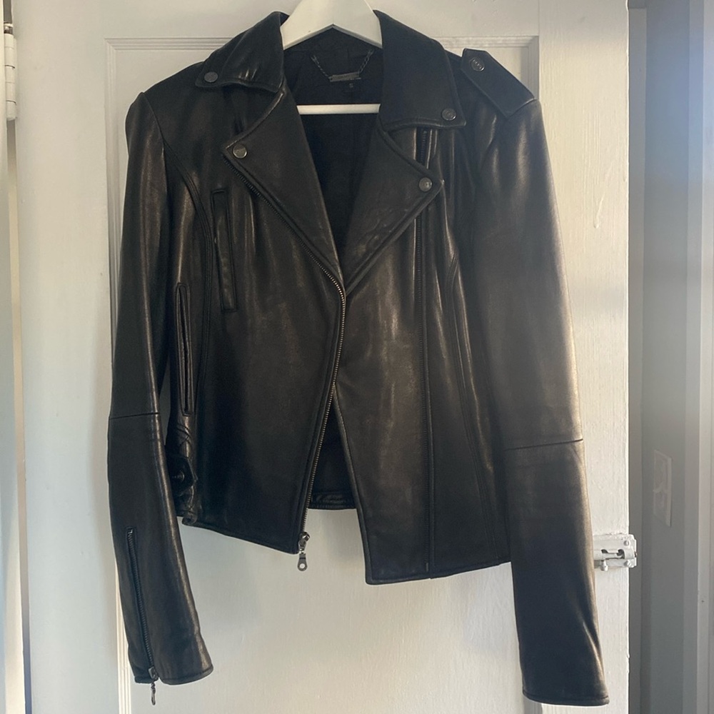 Vintage DKNY Leather Jacket - Black